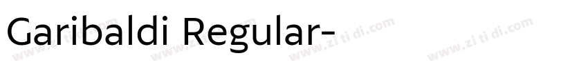 Garibaldi Regular字体转换
